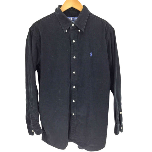 ラルフローレン RALPH LAUREN 90S ポニー刺繍 コーデュロイ L/S BD シャツ メンズ import:L