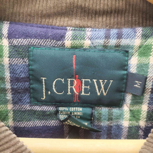 ジェイクルー J.CREW 90S Hunting Jacket 巨人タグ 裏地チェック 襟コーデュロイ ハンティング ジャケット メンズ import:M