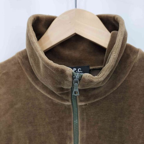 アーペーセー A.P.C. 90s フランス製 ハイネック ベロア トラックジャケット レディース 1