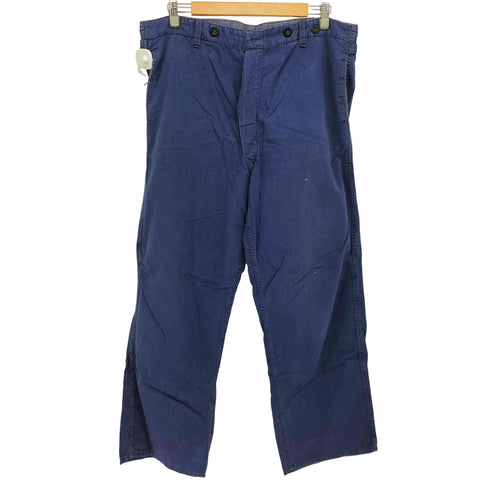 EURO WORK ヘリンボーン サイドアジャスター ワークパンツ メンズ 52