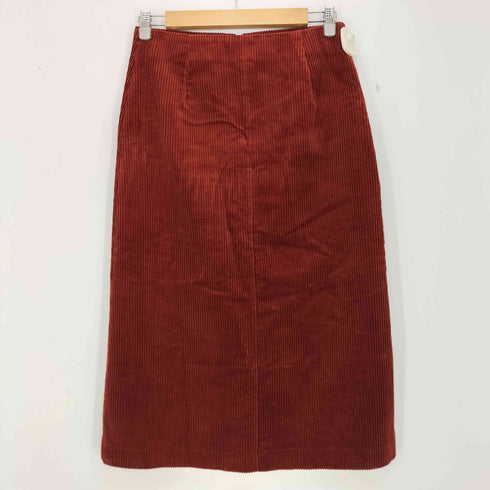 スピックアンドスパン Spick and Span フトコールフロントZIPスカート レディース FREE