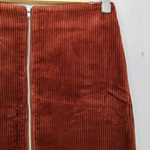 スピックアンドスパン Spick and Span フトコールフロントZIPスカート レディース FREE