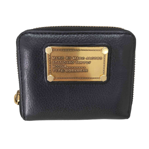マークバイマークジェイコブス Marc by Marc Jacobs プレート レザージップ財布 レディース