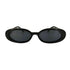LE SPECS OUTTA LOVE BLACK SMOKE MONO LENS オーバルフレーム サングラス レディース 51-17 140
