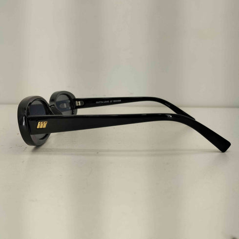 LE SPECS OUTTA LOVE BLACK SMOKE MONO LENS オーバルフレーム サングラス レディース 51-17 140