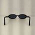 LE SPECS OUTTA LOVE BLACK SMOKE MONO LENS オーバルフレーム サングラス レディース 51-17 140