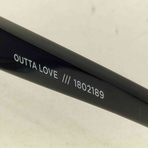 LE SPECS OUTTA LOVE BLACK SMOKE MONO LENS オーバルフレーム サングラス レディース 51-17 140