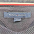 トミーヒルフィガー TOMMY HILFIGER ロゴ刺繍 Vネック コットンニット メンズ import:L