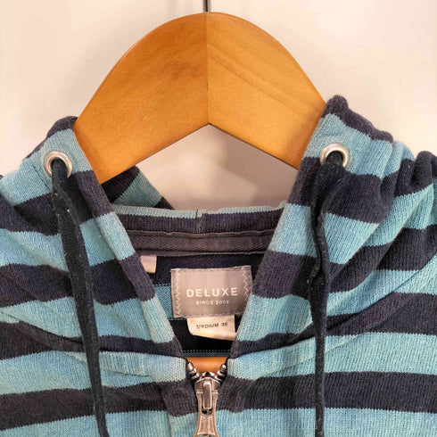 デラックス DELUXE ボーダージップパーカー メンズ 38