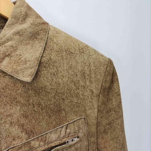 JEKEL ジェケル フランス製 本革 ラムスキン シャツ ジャケット Y2K レディース FR:42