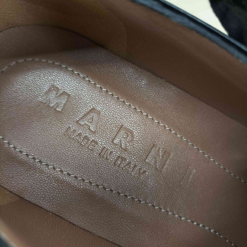マルニ MARNI Made In Itary Leather Derby Shoes イタリア製 レース リボン レザー ドレス ダービー シューズ ローファー レディース