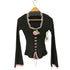 デシグアル Desigual Maria Escote ビクトリアンコルセット レースアップニットトップス レディース JPN:XS