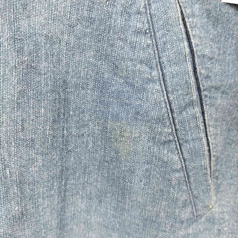 ファーストダウン FIRST DOWN ジップアップ デニム シャツジャケット メンズ import:L