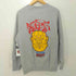 エドウィン EDWIN HEALTH SWEAT ヨーロッパ企画 両面 アートワーク プリント クルーネックスウェット メンズ import:M