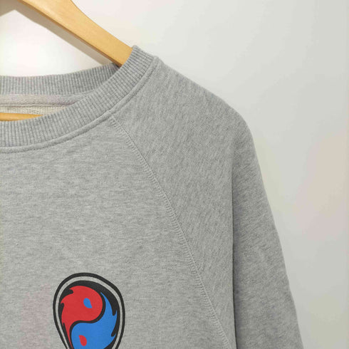 エドウィン EDWIN HEALTH SWEAT ヨーロッパ企画 両面 アートワーク プリント クルーネックスウェット メンズ import:M