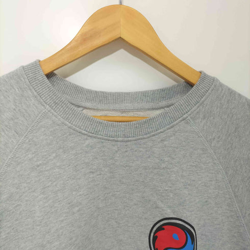 エドウィン EDWIN HEALTH SWEAT ヨーロッパ企画 両面 アートワーク プリント クルーネックスウェット メンズ import:M