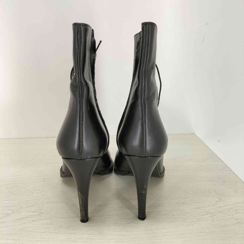 ジョンローレンスサリバン JOHN LAWRENCE SULLIVAN レースアップ レザーヒールブーツ レディース 25