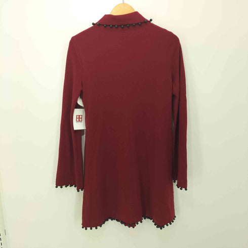 シビラ Sybilla ウッドビーズ ウール ロングカーディガン レディース JPN:40