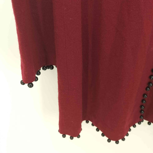 シビラ Sybilla ウッドビーズ ウール ロングカーディガン レディース JPN:40