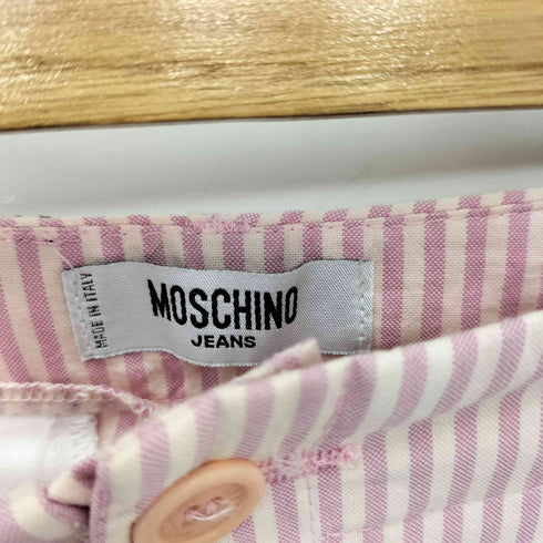 モスキーノジーンズ MOSCHINO JEANS 90-00s イタリア製 ストライプ フレアパンツ レディース 34