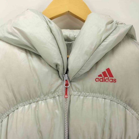 アディダス adidas CLIMAPROOF パフォーマンスロゴ プリント フェザー ダウン フーデッド コート レディース JPN:L