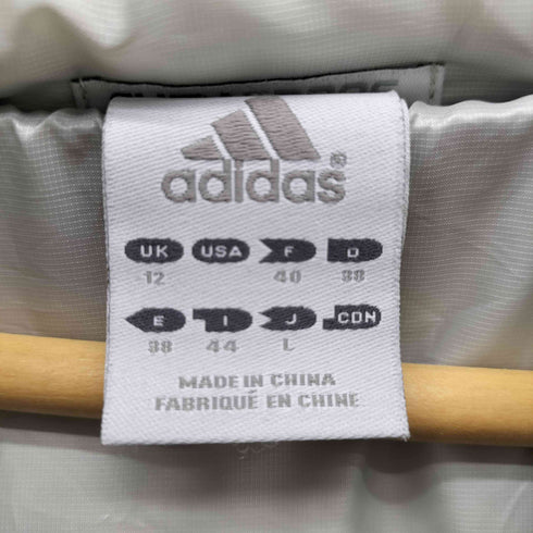 アディダス adidas CLIMAPROOF パフォーマンスロゴ プリント フェザー ダウン フーデッド コート レディース JPN:L