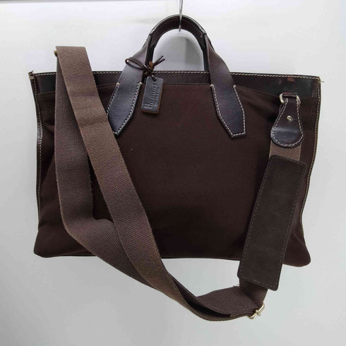 ステフノマーノ STEFANOMANO イタリア製 2Way Shoulder Bag レザー コンビ ショルダー ハンド ビジネス バック メンズ