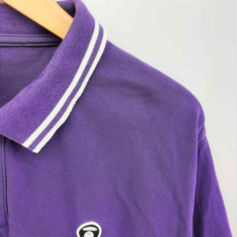 エーエイプバイアベイシングエイプ AAPE BY A BATHING APE MOONFACE POLO ムーンフェイス ポロシャツ メンズ JPN:XL