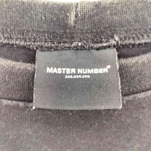 MASTER NUMBER FAKE BLACK SLIT T-SHIRTS フェイク ブラック スリット Tシャツ メンズ ONE SIZE