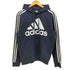 アディダス adidas エッセンシャルズ 3ストライプ 裏起毛 スウェット パーカー メンズ import:M