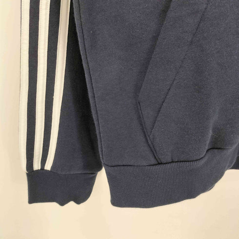アディダス adidas エッセンシャルズ 3ストライプ 裏起毛 スウェット パーカー メンズ import:M