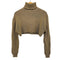 ザラ ZARA ハイネック クロップド コットン ニット レディース import:S
