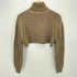 ザラ ZARA ハイネック クロップド コットン ニット レディース import:S