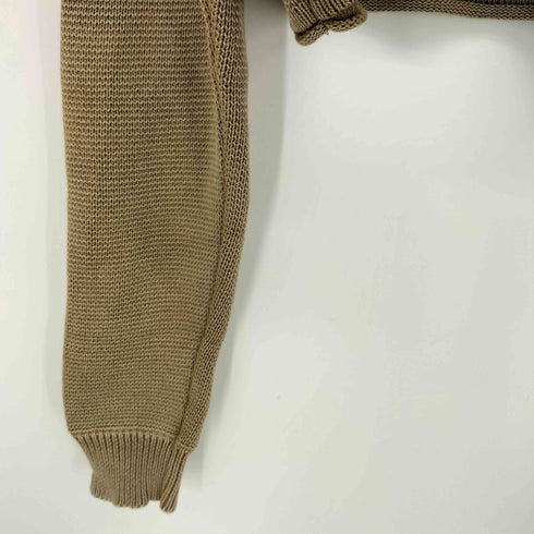 ザラ ZARA ハイネック クロップド コットン ニット レディース import:S