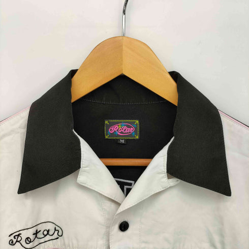 ローター ROTAR PUNCH OUT 背面ロゴ刺繍 ボウリング シャツ 開襟 メンズ JPN:M