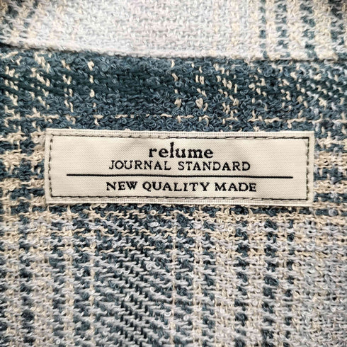 ジャーナルスタンダードレリューム JOURNAL STANDARD relume 25AW リング オンブレー チェック シャツ メンズ JPN:L