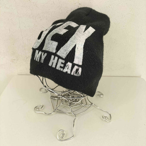 cmyk rewks SEX IN MY HEAD プリント ニット帽 メンズ