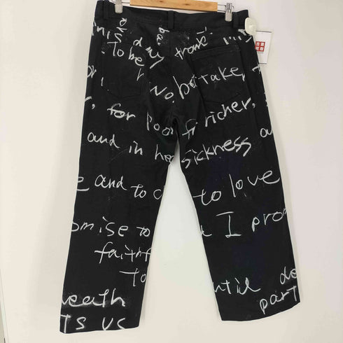 ワイズレッドレーベル Ys Red Label メッセージプリント ワイドパンツ レディース JPN:2