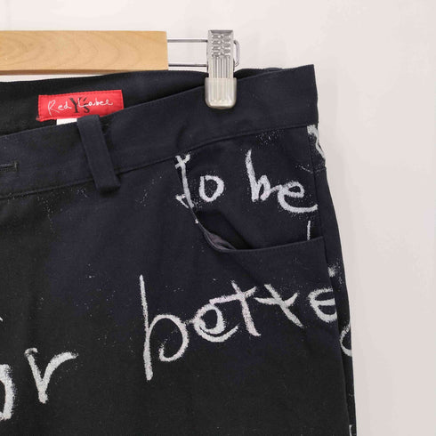 ワイズレッドレーベル Ys Red Label メッセージプリント ワイドパンツ レディース JPN:2