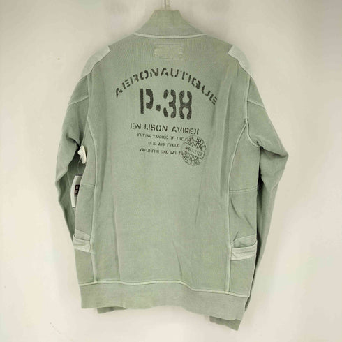 アヴィレックス AVIREX ステンシルプリント ミリタリー ジップジャケット メンズ 2XL