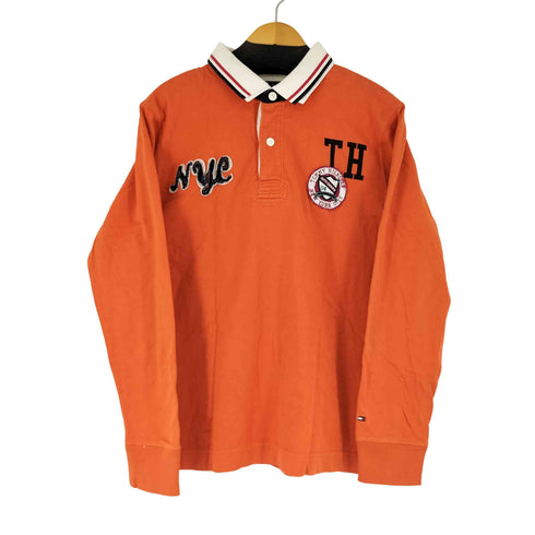 トミーヒルフィガー TOMMY HILFIGER エンブレムワッペン ポロシャツ メンズ import:XL
