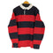 トミーヒルフィガー TOMMY HILFIGER ボーダー ワンポイント刺繍 L/S ポロシャツ メンズ import:XXL