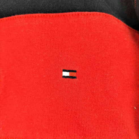 トミーヒルフィガー TOMMY HILFIGER ボーダー ワンポイント刺繍 L/S ポロシャツ メンズ import:XXL