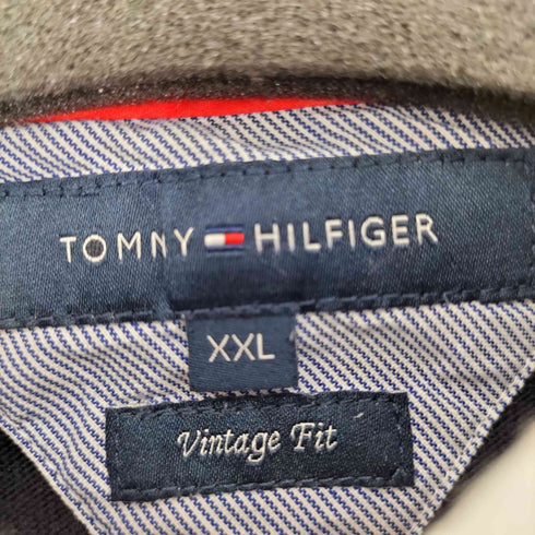 トミーヒルフィガー TOMMY HILFIGER ボーダー エンブレム L/S ポロシャツ メンズ import:XXL