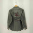 オールドクロウ OLD CROW FOUR CYL RACE L/S WORK SHIRTS ステンシルデザイン デニム ワーク長袖シャツ メンズ L