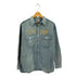 オールドクロウ OLD CROW CROW L/S WORK SHIRTS クロウ ロゴパッチデザイン デニム ワーク長袖シャツ メンズ L