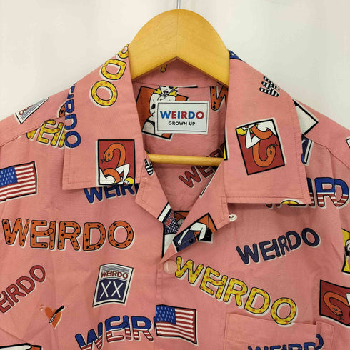 ウィアード WEIRDO PORN WEIRDO S/S COACHES SHIRTS ポルノ ウィアード コーチ オープンカラー 半袖シャツ メンズ XL