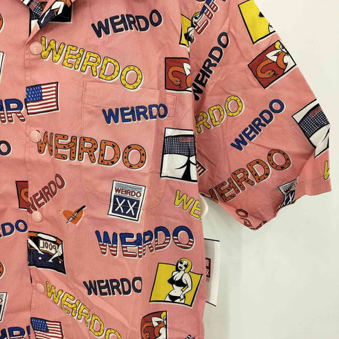 ウィアード WEIRDO PORN WEIRDO S/S COACHES SHIRTS ポルノ ウィアード コーチ オープンカラー 半袖シャツ メンズ XL