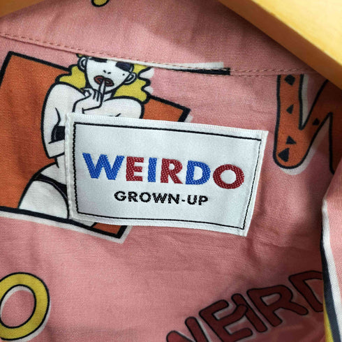 ウィアード WEIRDO PORN WEIRDO S/S COACHES SHIRTS ポルノ ウィアード コーチ オープンカラー 半袖シャツ メンズ XL