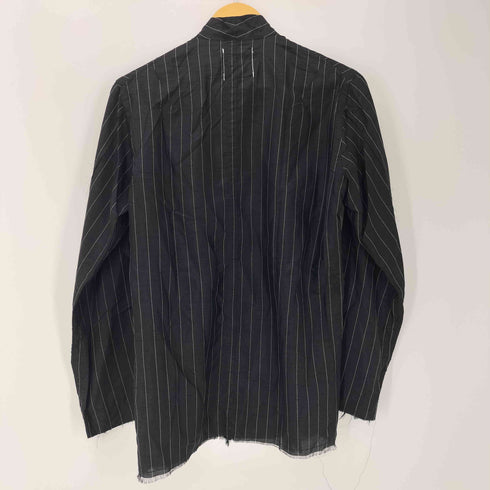 タカヒロミヤシタザソロイスト TAKAHIRO MIYASHITA The SoloIst. 18SS Striped Stand Collar L/S Pajama Shirt ストライプ バンドカラー フリンジ パジャマシャツ メンズ JPN:44